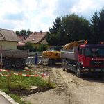 Aushubarbeiten Dietmannsried 2013 2 Doppelhäuser mit Tiefgarage